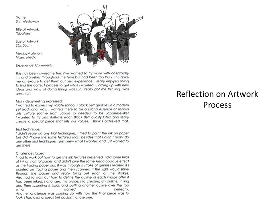 Reflection on Artwork Process