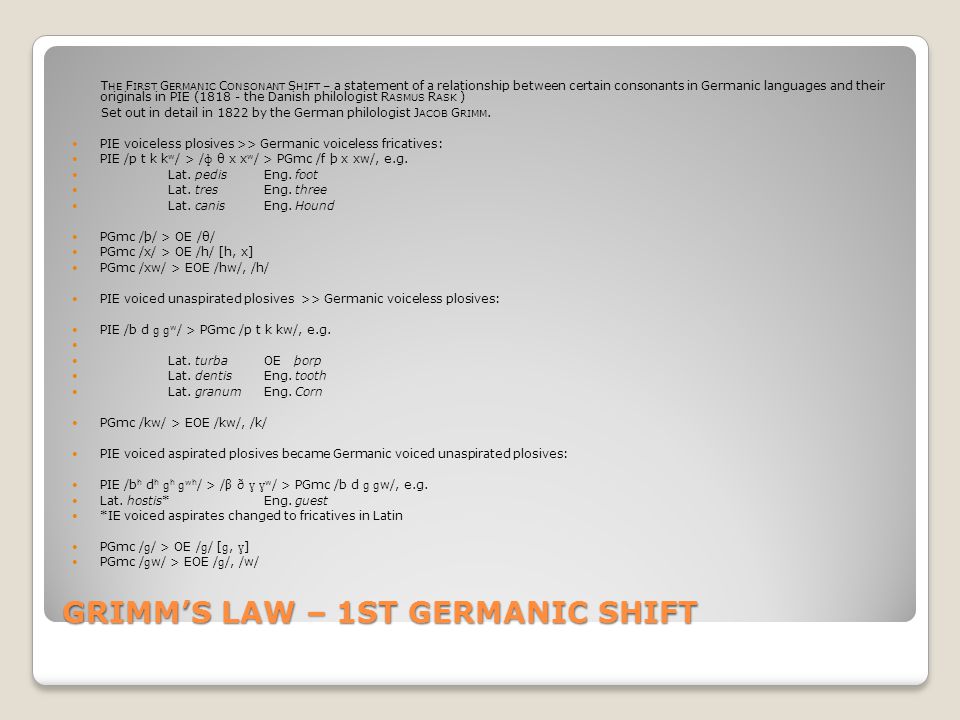 Pie Changes T He I Ndo E Uropean Language Family The Unattested And Partly Reconstructed Language A Set Of Common Features Shared By Most Or All Of Ppt Download