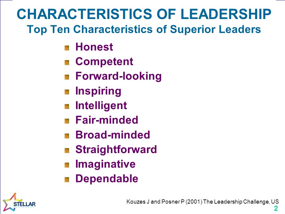 1 Characteristics Of Leadership Top Ten Behaviours People Value In Leaders Showed Enthusiasm Supported Other People Recognised Individual Effort Listened Ppt Download