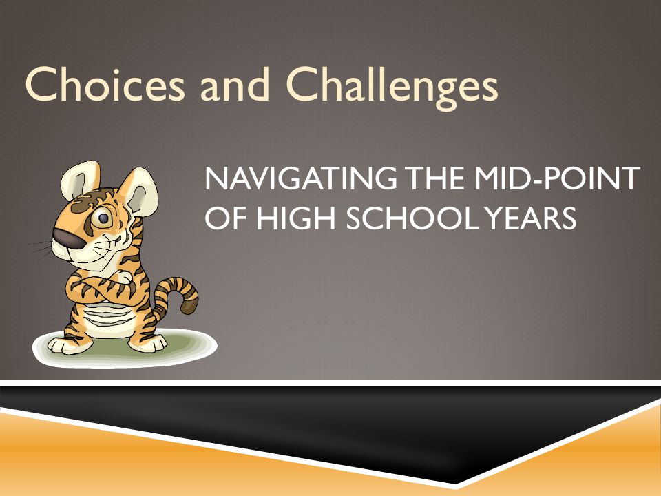 NAVIGATING THE MID-POINT OF HIGH SCHOOL YEARS Choices and Challenges