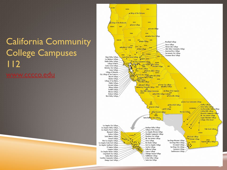 11 California Community College Campuses 112
