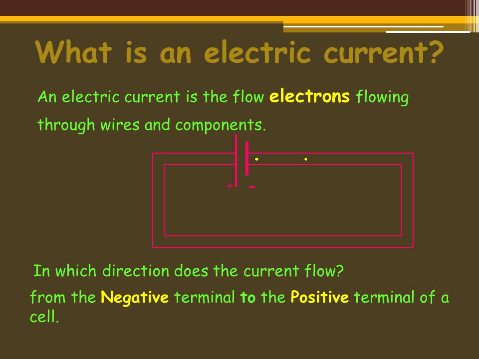 What is an electric current.