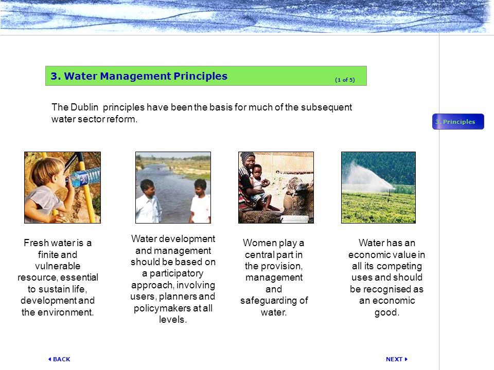 NEXT  BACK 3. Water Management Principles 3.