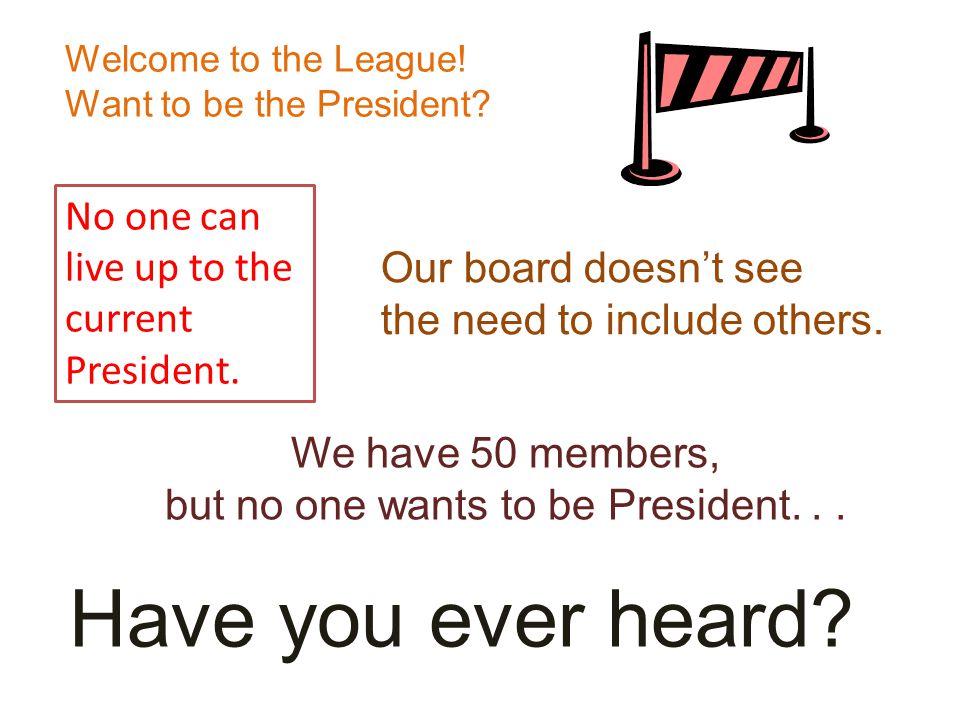 No one can live up to the current President. Welcome to the League.