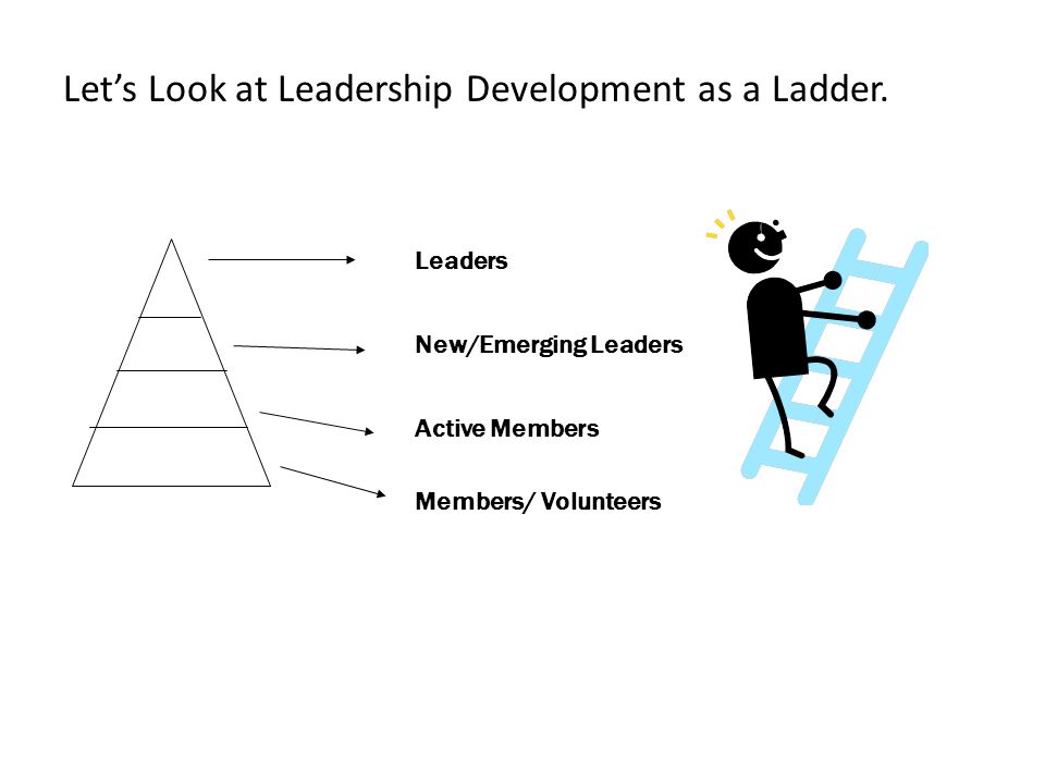 Let’s Look at Leadership Development as a Ladder.