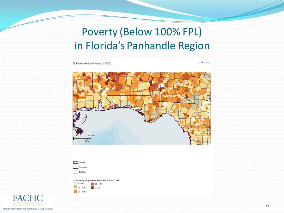 12 Poverty (Below 100% FPL) in Florida’s Panhandle Region