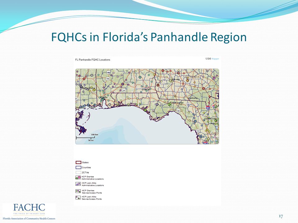 17 FQHCs in Florida’s Panhandle Region