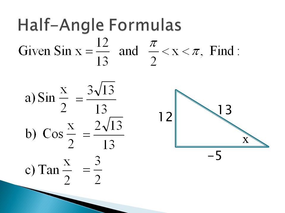 13+ Half Angle Calculator
