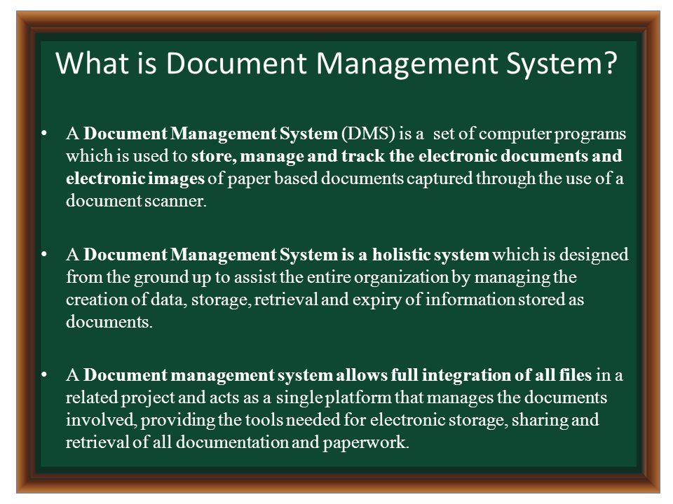 What is Document Management System.