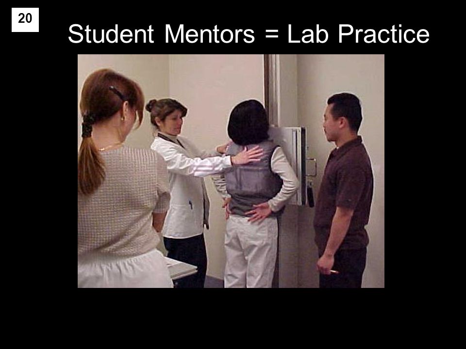 20 Student Mentors = Lab Practice