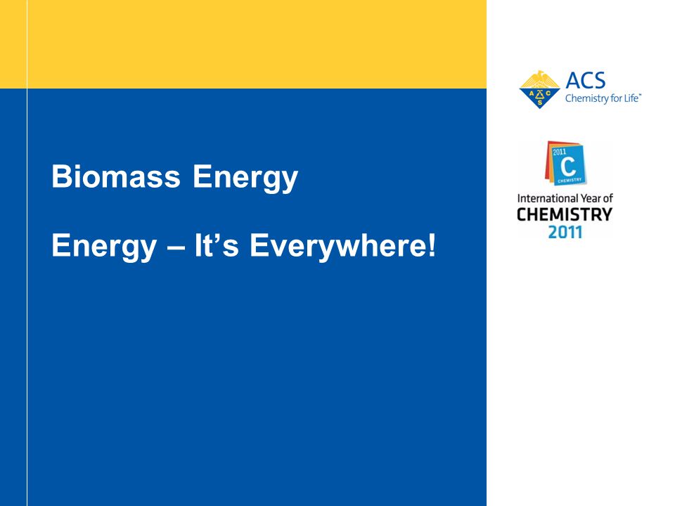 Biomass Energy Energy – It’s Everywhere!
