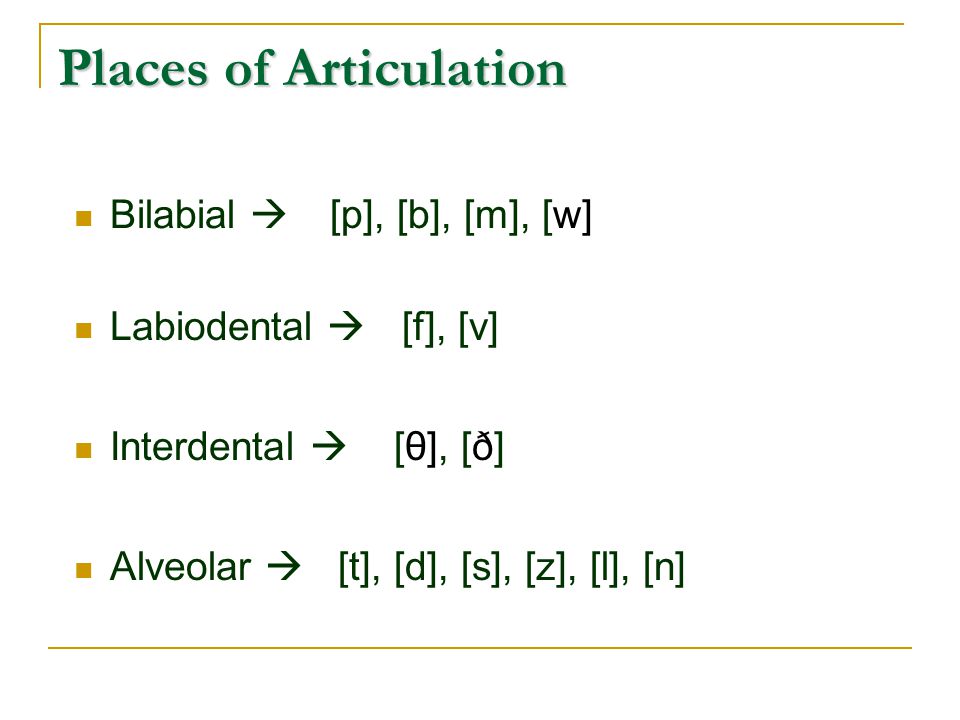 Phonetics The Sounds Of Language Consonant Sounds Ppt Download