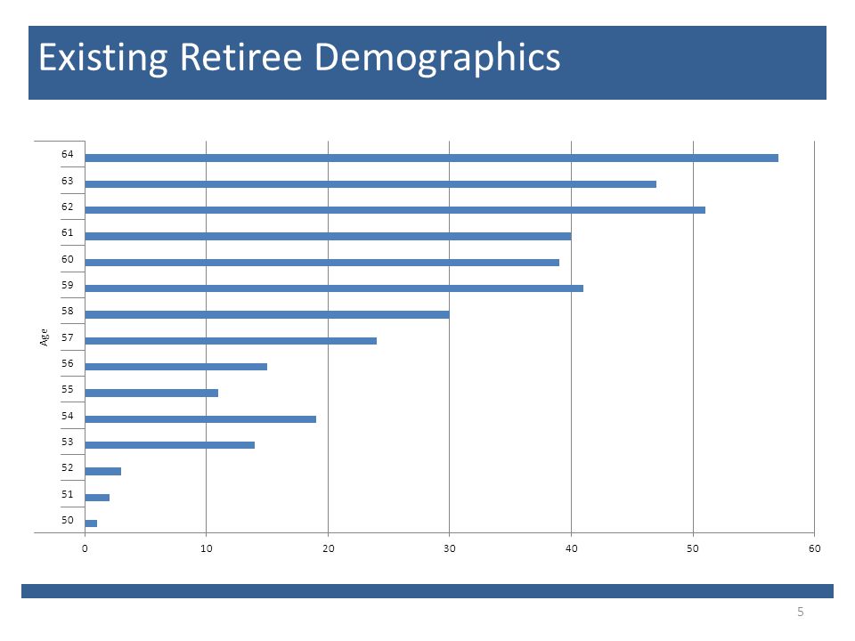 5 Existing Retiree Demographics
