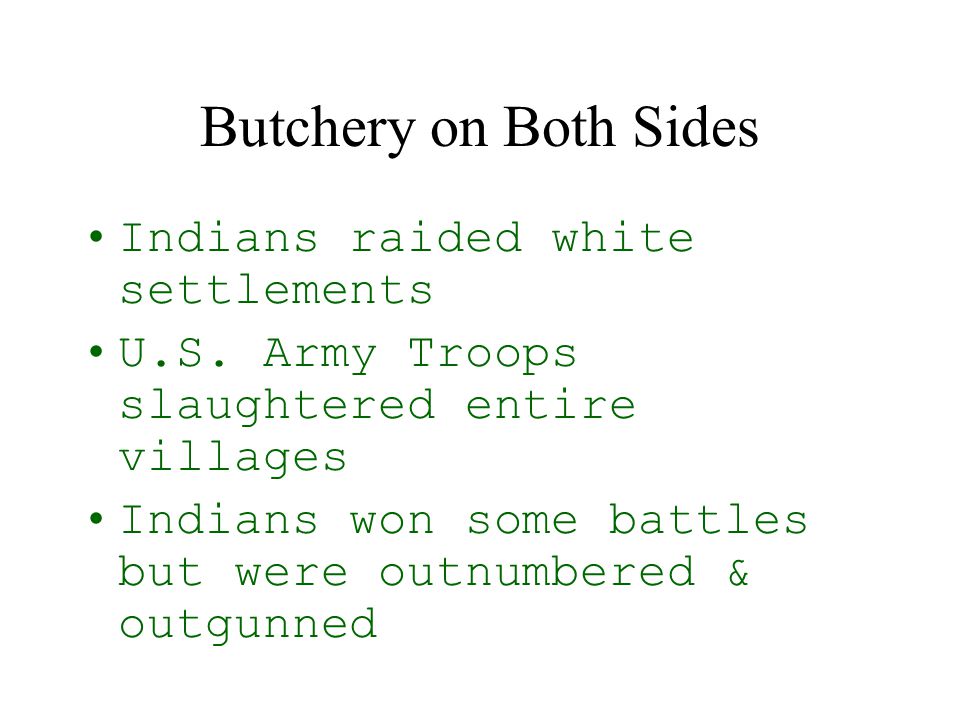 The Indian Wars Overview