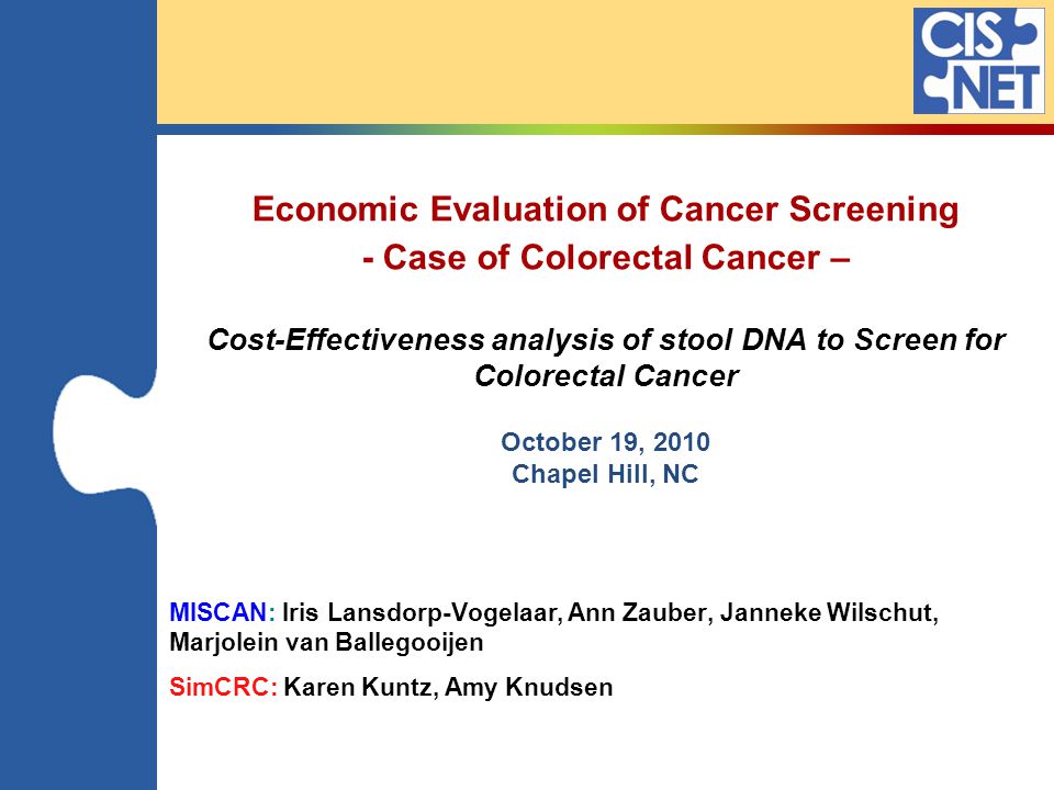 Evaluation of Cancer Screening