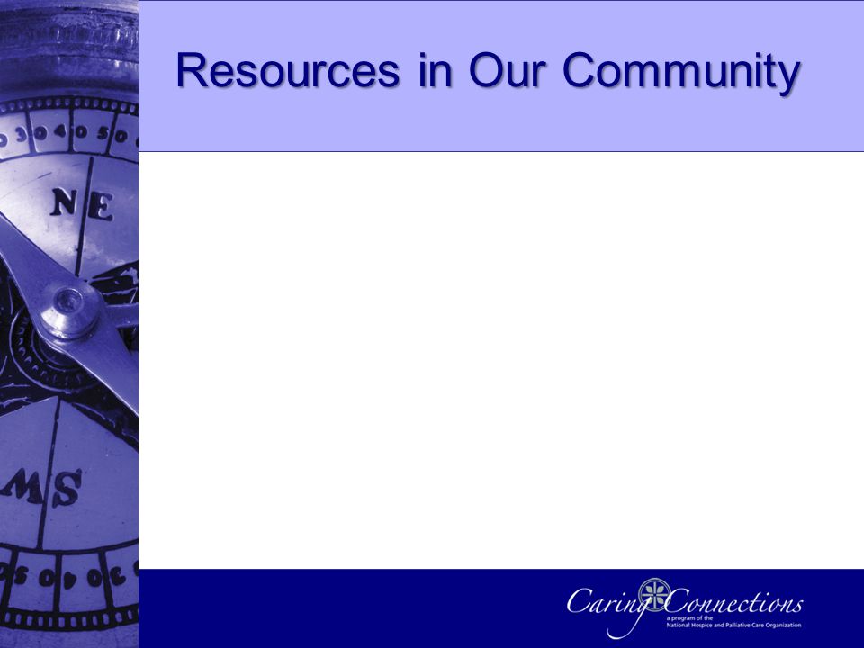 Resources in Our Community