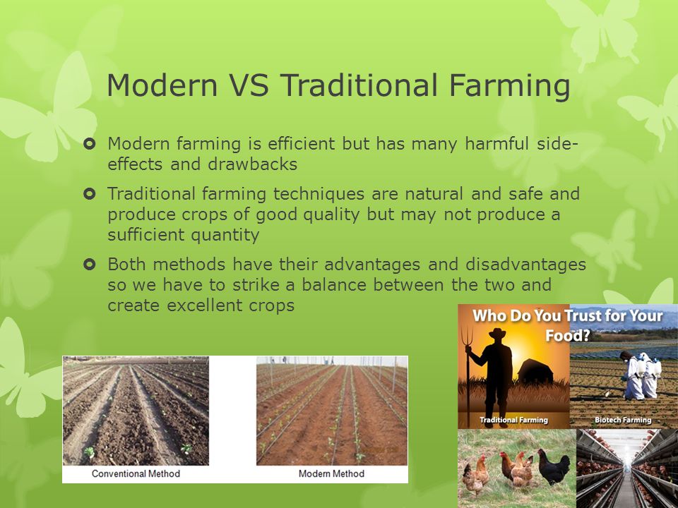 advantages of modern farming