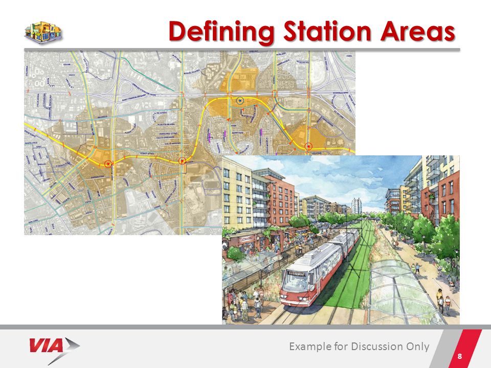Defining Station Areas 8 Example for Discussion Only