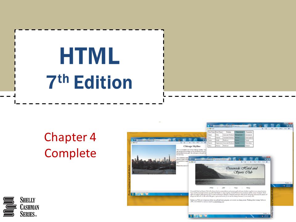 Chapter 4 Complete HTML 7 th Edition
