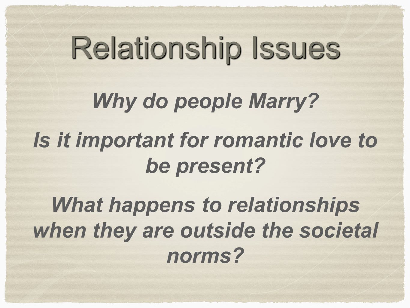 Relationship problems romantic Tips for