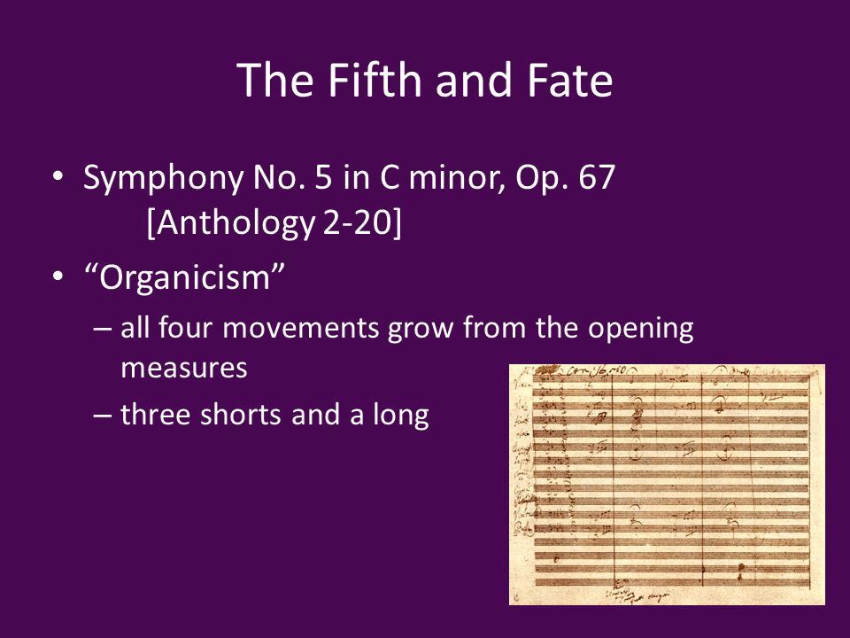 The Fifth and Fate Symphony No. 5 in C minor, Op.