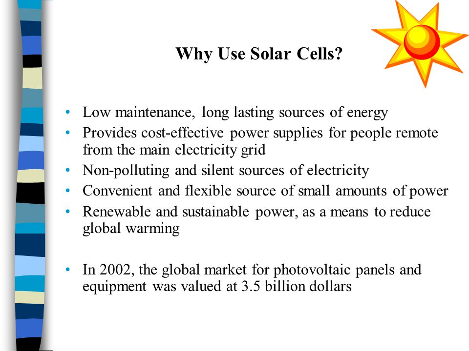 Why Use Solar Cells.