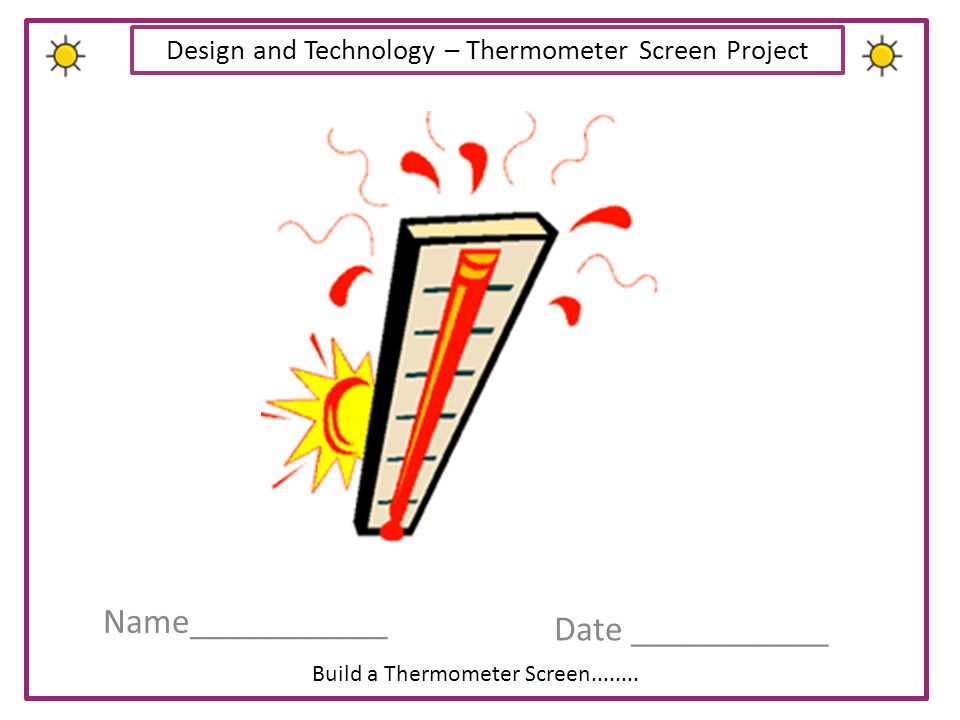 Build a Thermometer Screen