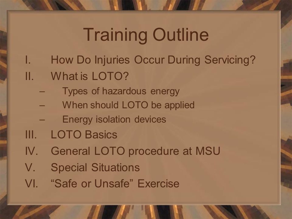 lockout tagout training for authorized employees murray what is loto