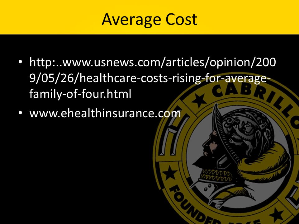Average Cost   9/05/26/healthcare-costs-rising-for-average- family-of-four.html