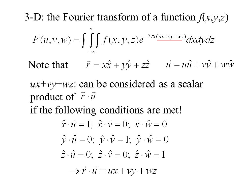 V Fourier Transform 5 1 Definition Of Fourier Transform The Fourier Transform Of A Function F X Is Defined As The Inverse Fourier Transform Ppt Download