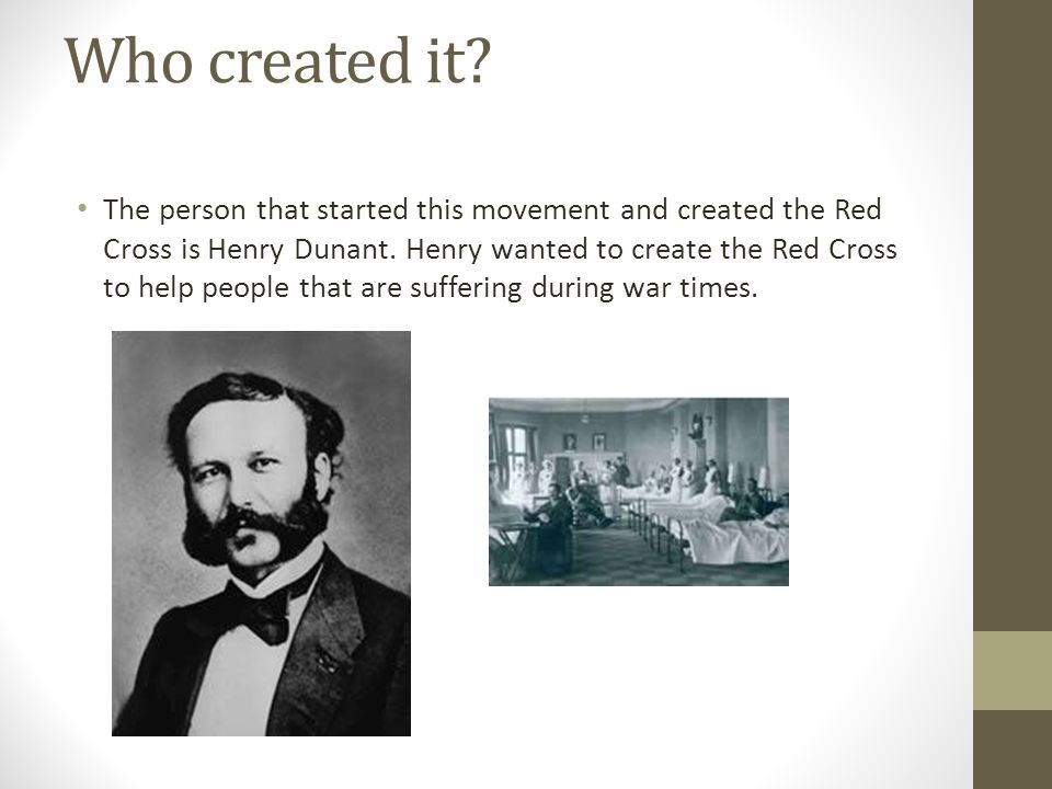 The Red Cross (NGO) Khalifa Al- Maslamani. Why was the organization created?  The Red Cross movement started in 1863 by a Swiss businessman, Henry  Dunant. - ppt download
