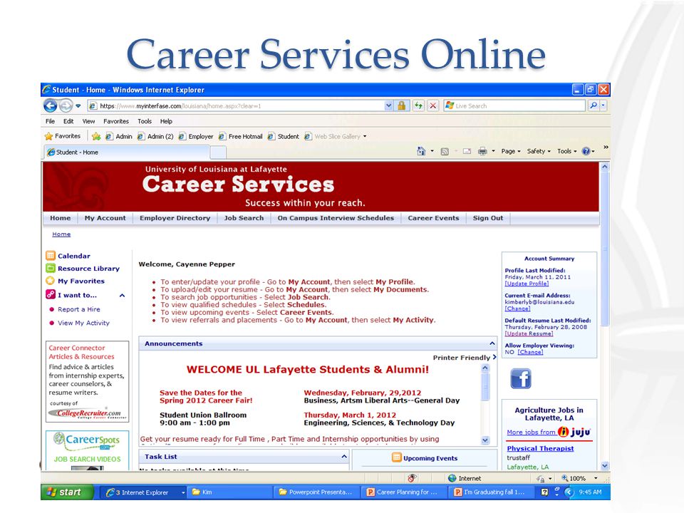 Career Services Online