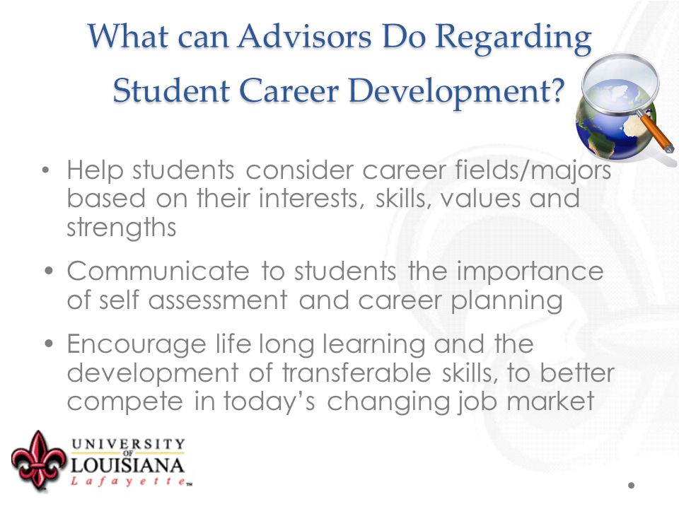 What can Advisors Do Regarding Student Career Development.