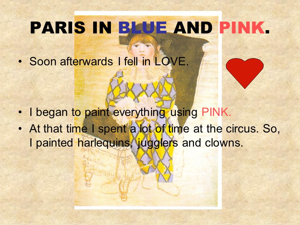 PARIS IN BLUE AND PINK. I arrived in Paris in