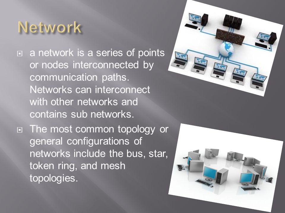  a network is a series of points or nodes interconnected by communication paths.
