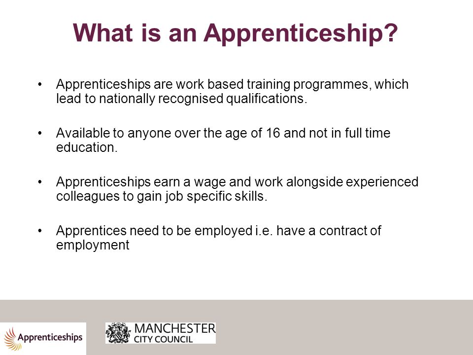 What is an Apprenticeship.