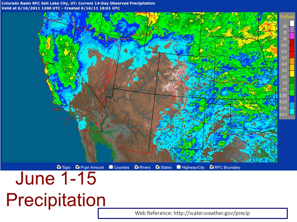 June 1-15 Precipitation Web Reference: