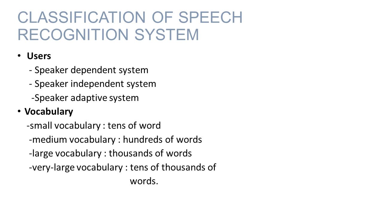 SPEECH RECOGNITION FOR MOBILE SYSTEMS BY: PRATIBHA CHANNAMSETTY SHRUTHI  SAMBASIVAN. - ppt download