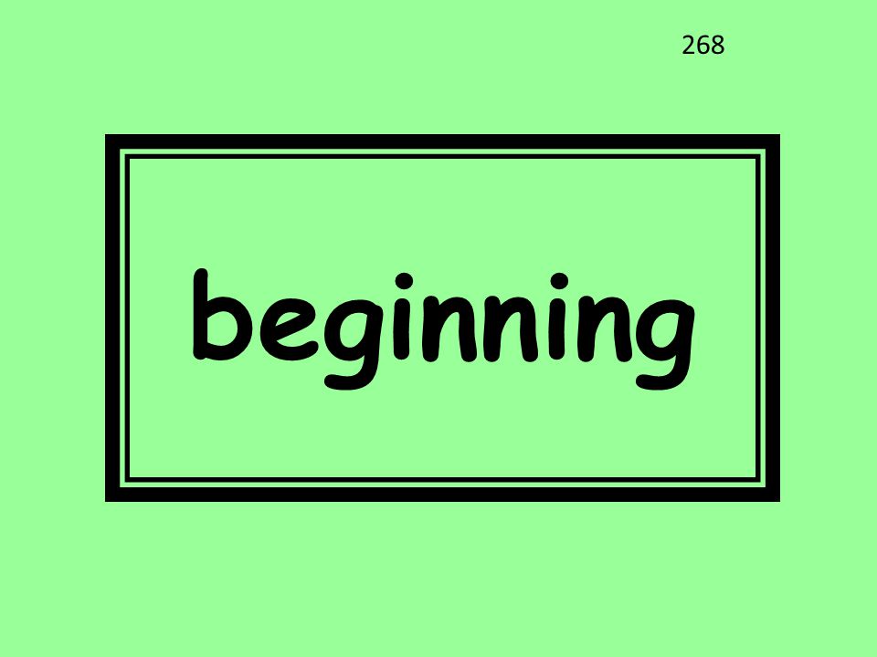 beginning 268