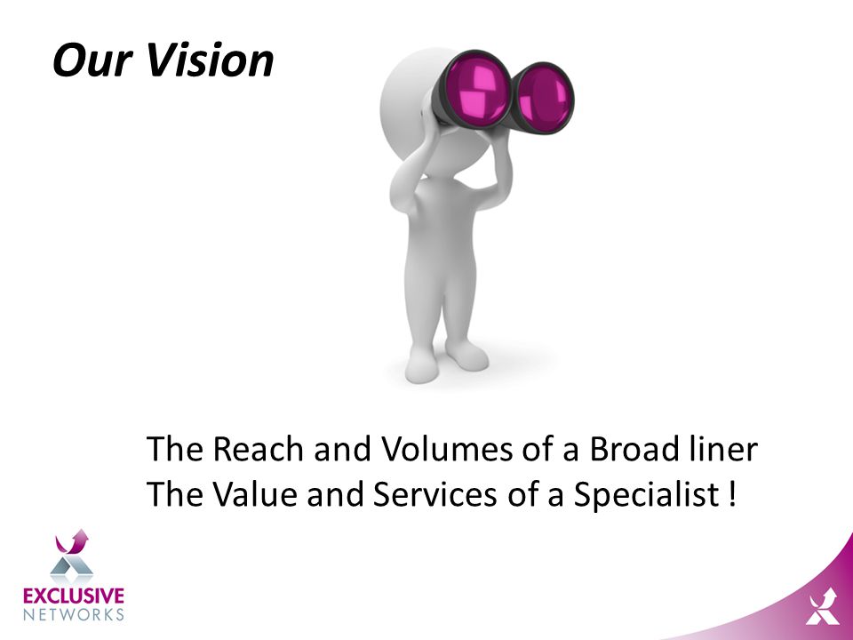 Our Vision To become the first, truly PAN European value added distributor – a ‘Super VAD’ The Reach and Volumes of a Broad liner The Value and Services of a Specialist !