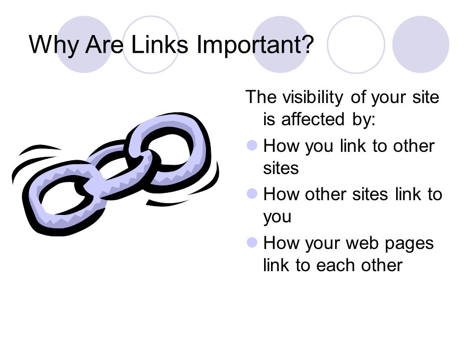 Why Are Links Important.