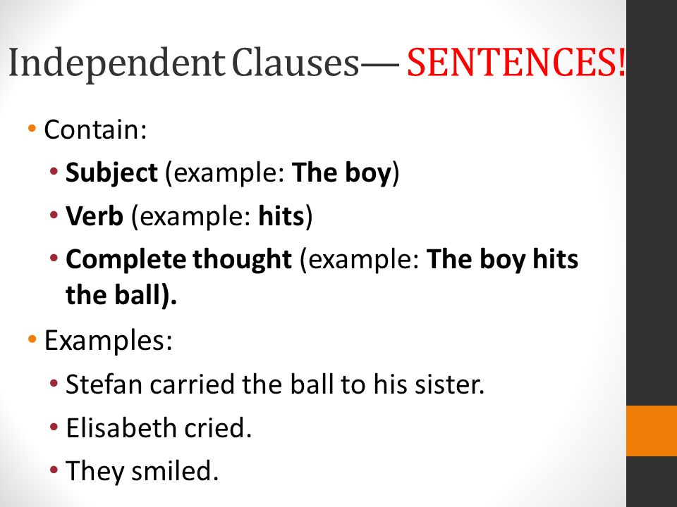 example of a clause sentence Simple, complex, & compound sentences ppt video online download.