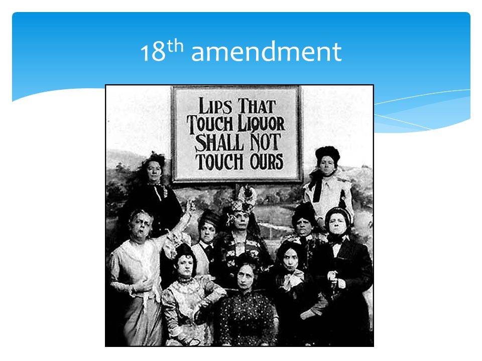 18 th amendment