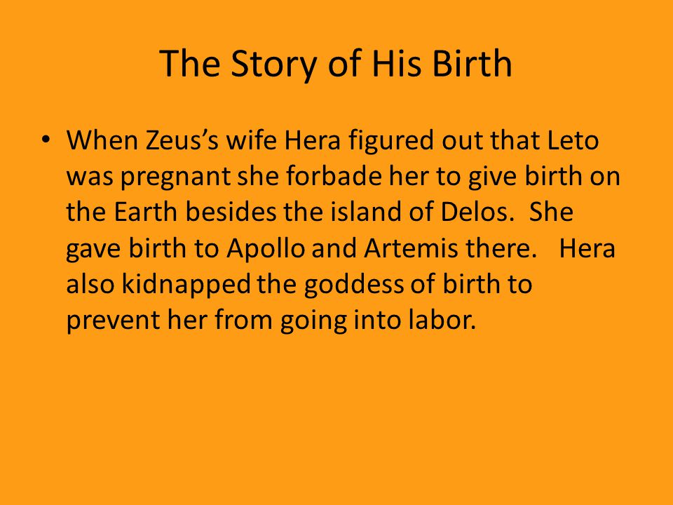 birth of apollo