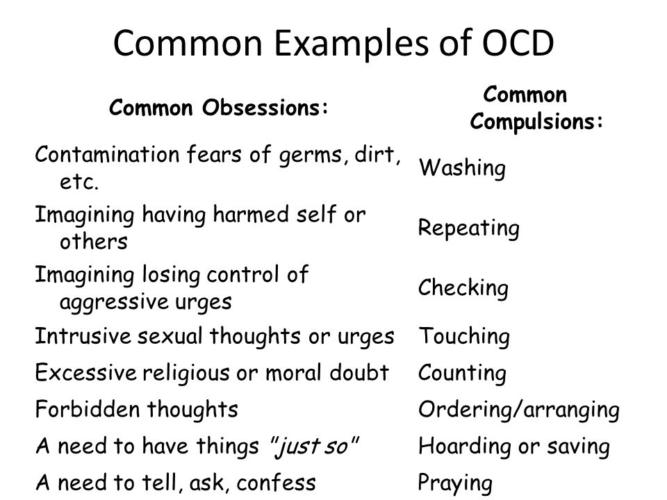 ocd thoughts examples Ocd thoughts examples.