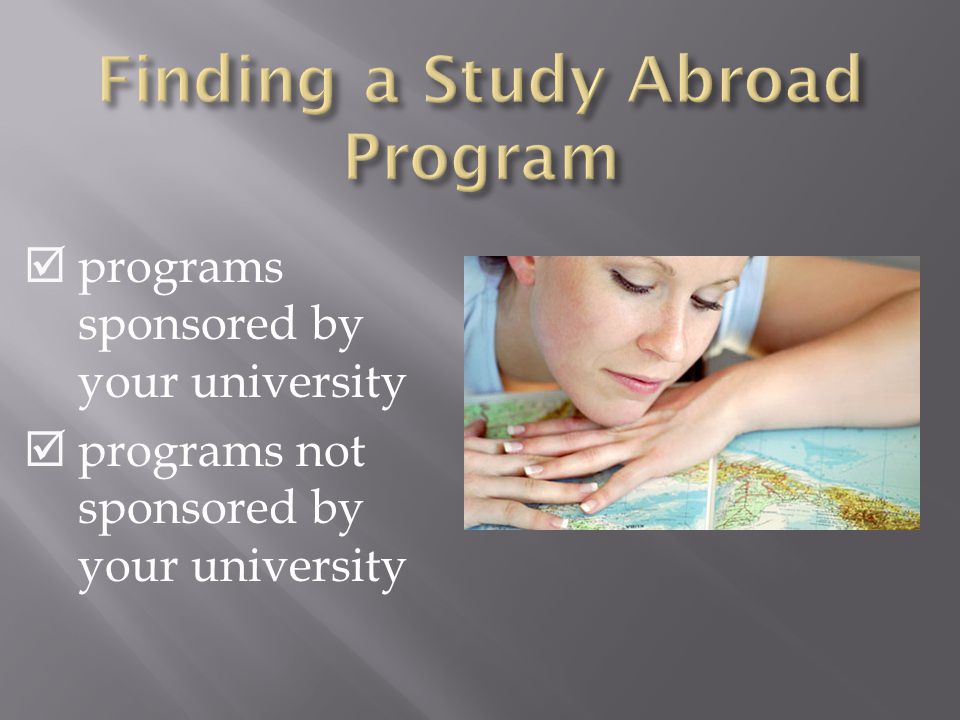  programs sponsored by your university  programs not sponsored by your university