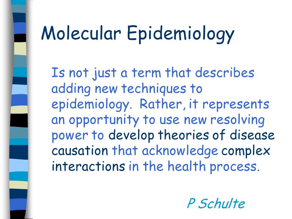 Is not just a term that describes adding new techniques to epidemiology.