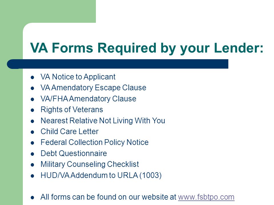 Va Guaranteed Home Loans Contact Information National Website 74 Contract Issues Contingent On Va