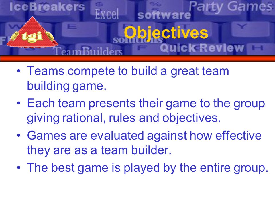 effective team building games