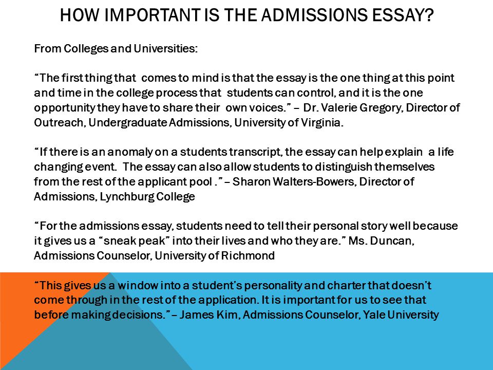 Response Essay Thesis How Important Is The Admissions Essay General Paper Essay also High School Narrative Essay Examples The Art Of The College Essay College Planning Night Presented By Examples Of A Thesis Statement For An Essay